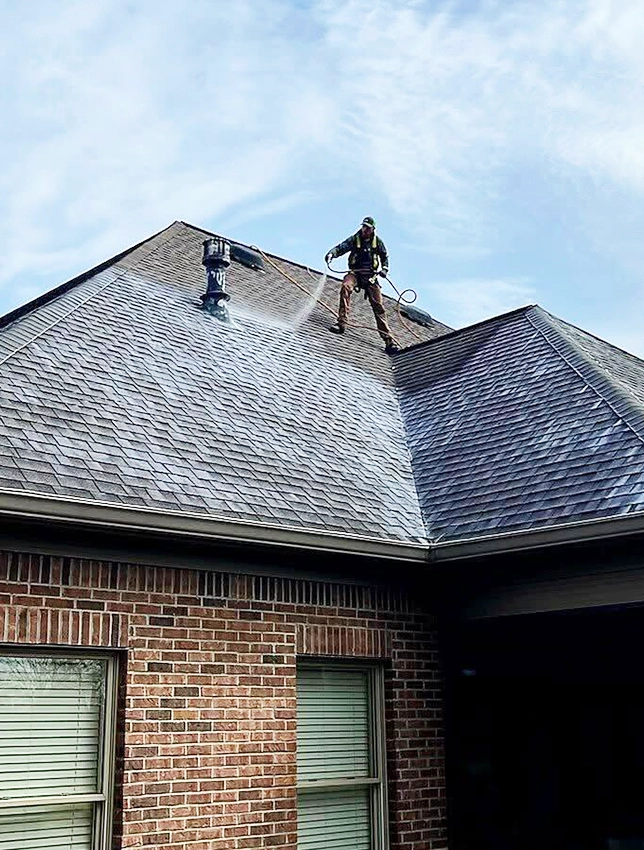 roof maxx being applied